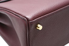 Load image into Gallery viewer, 新品同様品 HERMES エルメス KELLY ケリー25 2WAYハンドバッグ 内縫い トゴ ルージュアッシュゴールド金具 A刻印 4b012348