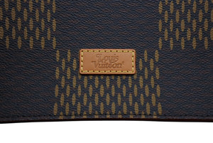 極美品 LOUIS VUITTON ルイヴィトン×NIGO ダミエジャイアント トートバッグ N40355 ブラウン ベージュ PVCコーティングキャンバス ヌメ革 ブラック金具 中古 4b011644