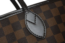 Load image into Gallery viewer, 極美品 LOUIS VUITTON ルイヴィトン ダミエ ネヴァーフルMM トートバッグ N51105 PVC レザー ブラウン ゴールド金具 中古 4b011620
