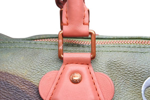 極美品 LOUIS VUITTON ルイヴィトン モナリザ スピーディ30 ボストンバッグ マスターズコレクション M43372 ピンク 中古 4b011746