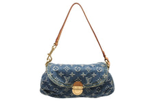 Load image into Gallery viewer, LOUIS VUITTON ルイヴィトン ミニプリーティ ワンショルダーバッグ M95050 モノグラム デニム インディゴブルー 美品 中古 4b011638