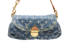 Load image into Gallery viewer, LOUIS VUITTON ルイヴィトン ミニプリーティ ワンショルダーバッグ M95050 モノグラム デニム インディゴブルー 美品 中古 4b011638