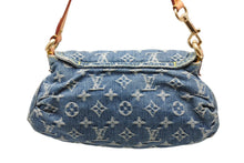 Load image into Gallery viewer, LOUIS VUITTON ルイヴィトン ミニプリーティ ワンショルダーバッグ M95050 モノグラム デニム インディゴブルー 美品 中古 4b011638
