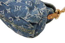 Load image into Gallery viewer, LOUIS VUITTON ルイヴィトン ミニプリーティ ワンショルダーバッグ M95050 モノグラム デニム インディゴブルー 美品 中古 4b011638