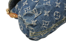 Load image into Gallery viewer, LOUIS VUITTON ルイヴィトン ミニプリーティ ワンショルダーバッグ M95050 モノグラム デニム インディゴブルー 美品 中古 4b011638