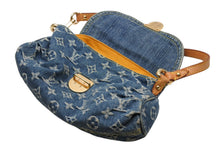 Load image into Gallery viewer, LOUIS VUITTON ルイヴィトン ミニプリーティ ワンショルダーバッグ M95050 モノグラム デニム インディゴブルー 美品 中古 4b011638