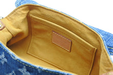 Load image into Gallery viewer, LOUIS VUITTON ルイヴィトン ミニプリーティ ワンショルダーバッグ M95050 モノグラム デニム インディゴブルー 美品 中古 4b011638