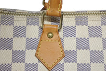 Load image into Gallery viewer, LOUIS VUITTON ルイヴィトン ダミエ アズール スピーディ30 ハンドバッグ N41533 ホワイト ゴールド金具 ロゴ 美品 中古 4b011890