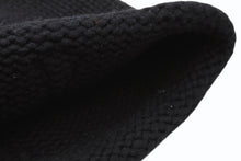 Load image into Gallery viewer, 極美品 CHROME HEARTS クロムハーツ クロスパッチ ニットキャップ ビーニー カシミヤ レザー シルバー925 ブラック 中古 4b011657