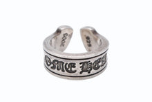 Load image into Gallery viewer, CHROME HEARTS クロムハーツ SM SCROLL LABEL スクロールラベルリング スモール 重量約16.6g サイズ19号 シルバー925 美品 中古 4b011660