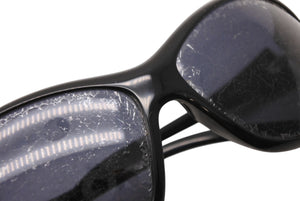 PRADA プラダ ロゴ サングラス ブラック プラスチック 68□14 SPR25G アイウェア 小物 美品 中古 4b010907