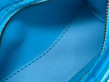 Load image into Gallery viewer, BALENCIAGA バレンシアガ クロコ型押し ネオ クラシック シティ ミニ ショルダーバッグ ブルー系 レザー 669537 コッパ―金具 美品 中古 4b011373