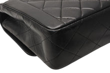 Load image into Gallery viewer, 極美品 CHANEL シャネル Wチェーン マトラッセ 23cm ショルダーバッグ ココマーク 4番台 ラムスキン ブラック ゴールド金具 中古 4b012067