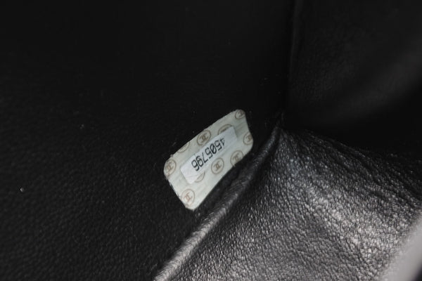 極美品 CHANEL シャネル Wチェーン マトラッセ 23cm ショルダーバッグ ココマーク 4番台 ラムスキン ブラック ゴールド金具 中古 4b012067