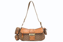Load image into Gallery viewer, Christian Dior クリスチャンディオール トロッター ストリートシック ショルダーバッグ ブラウン キャンバス レザー ロゴ 美品 中古 4b011849