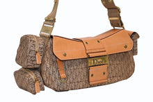 Load image into Gallery viewer, Christian Dior クリスチャンディオール トロッター ストリートシック ショルダーバッグ ブラウン キャンバス レザー ロゴ 美品 中古 4b011849