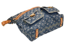 Load image into Gallery viewer, LOUIS VUITTON ルイヴィトン バギーGM ショルダーバッグ M95048 モノグラムデニム ブルー ゴールド金具 美品 中古 4b011918