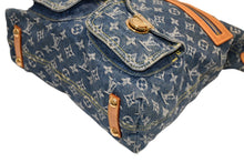Load image into Gallery viewer, LOUIS VUITTON ルイヴィトン バギーGM ショルダーバッグ M95048 モノグラムデニム ブルー ゴールド金具 美品 中古 4b011918