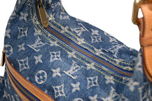 Load image into Gallery viewer, LOUIS VUITTON ルイヴィトン バギーGM ショルダーバッグ M95048 モノグラムデニム ブルー ゴールド金具 美品 中古 4b011918