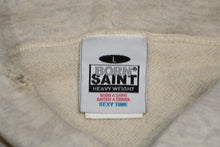 Load image into Gallery viewer, SAINT MICHAEL × BORN RAISED セントマイケル × ボーンレイズド SM-YS8-0000-C11 Hoodie フーディー ホワイト サイズL 美品 中古 4b012882