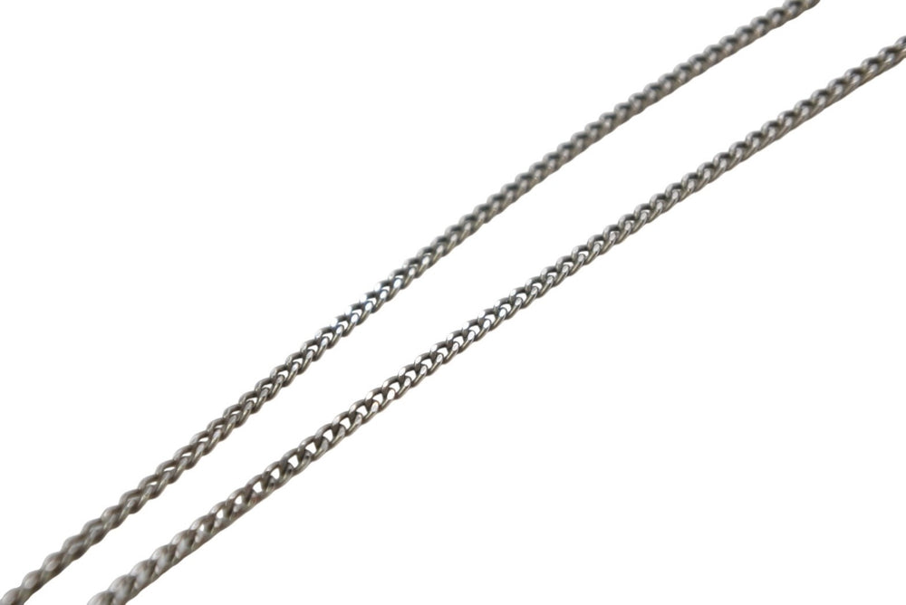 CHANEL Coco Mark Necklace Weight approx. 15.0g 07C stamp Total length approx. 47.5cm Matelasse Metal Silver Good Condition Used 4b011941