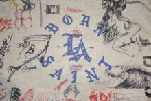 Load image into Gallery viewer, SAINT MICHAEL × BORN RAISED セントマイケル × ボーンレイズド SM-YS8-0000-C11 Hoodie フーディー ホワイト サイズL 美品 中古 4b012882