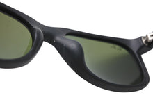 Load image into Gallery viewer, 極美品 RayBan レイバン NEW WAYFARER ニューウェイフェーラー ミラーサングラス アセテート ブラック ブルー サイズ55□18 中古 4b011527