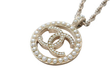 Load image into Gallery viewer, CHANEL シャネル ネックレス 重量約20.0g A21V刻印 ココマーク GP メタル フェイクパール ゴールド 美品 中古 4b012382