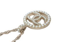 Load image into Gallery viewer, CHANEL シャネル ネックレス 重量約20.0g A21V刻印 ココマーク GP メタル フェイクパール ゴールド 美品 中古 4b012382