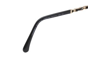 極美品 CHANEL シャネル 度入り眼鏡 アイウェア 5210-Q-A c.622/S4 サイズ57□17 135 ココマーク チェーンテンプル 中古 4b011984