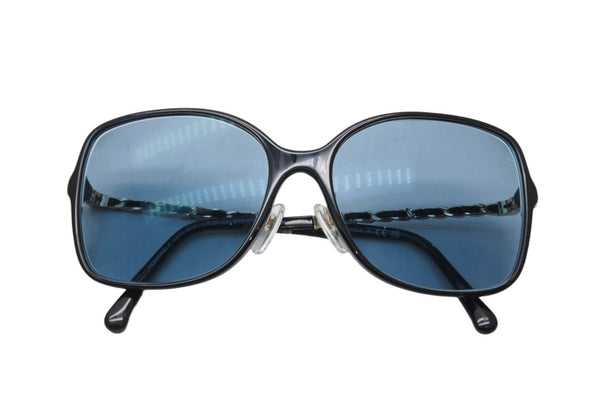 極美品 CHANEL シャネル 度入り眼鏡 アイウェア 5210-Q-A c.622/S4 サイズ57□17 135 ココマーク チェーンテンプル 中古 4b011984