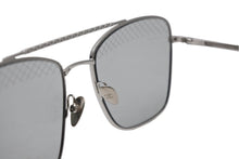 Load image into Gallery viewer, 極美品 CHANEL シャネル スクエア サングラス アイウェア 4256 サイズ55□18 ココマーク シルバー ブルー 中古 4b011985