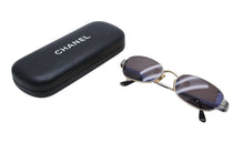 Load image into Gallery viewer, 極美品 CHANEL シャネル サングラス アイウェア 13133 45002 ココマーク メタル シルバー グレー 中古 4b011993