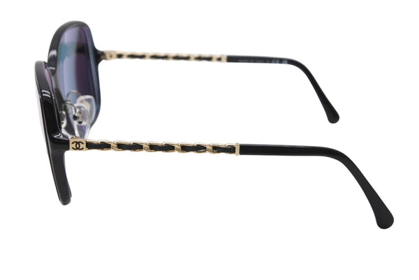 極美品 CHANEL シャネル 度入り眼鏡 アイウェア 5210-Q-A c.622/S4 サイズ57□17 135 ココマーク チェーンテンプル 中古 4b011984