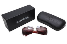 Load image into Gallery viewer, 極美品 CHANEL シャネル ハーフリム サングラス アイウェア 4107-B c.158/8Z サイズ62□15 125 ココマーク ラインストーン 中古 4b011992