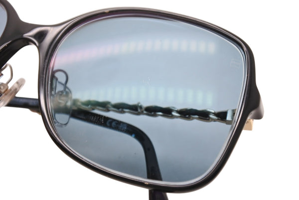 極美品 CHANEL シャネル 度入り眼鏡 アイウェア 5210-Q-A c.622/S4 サイズ57□17 135 ココマーク チェーンテンプル 中古 4b011984