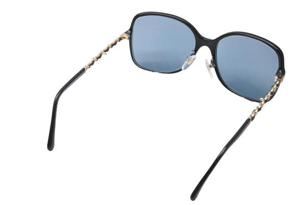 極美品 CHANEL シャネル 度入り眼鏡 アイウェア 5210-Q-A c.622/S4 サイズ57□17 135 ココマーク チェーンテンプル 中古 4b011984