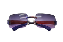 Load image into Gallery viewer, CHANEL シャネル リムレス サングラス アイウェア 4048 c.187/90 サイズ59□16 125 ココマーク レッド ブルー 美品 中古 4b011990