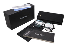 Load image into Gallery viewer, CHANEL シャネル 伊達メガネ アイウェア 3447-A c.622 サイズ53□14 140 ココマーク ブラック 美品 中古 4b011986