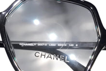 Load image into Gallery viewer, CHANEL シャネル 伊達メガネ アイウェア 3447-A c.622 サイズ53□14 140 ココマーク ブラック 美品 中古 4b011986