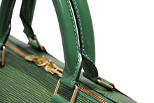 画像をギャラリービューアに読み込む, LOUIS VUITTON ルイヴィトン キーポル50 ボストンバッグ M42964 ボルネオグリーン エピレザー ゴールド金具 美品 中古 4b012237