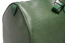 画像をギャラリービューアに読み込む, LOUIS VUITTON ルイヴィトン キーポル50 ボストンバッグ M42964 ボルネオグリーン エピレザー ゴールド金具 美品 中古 4b012237