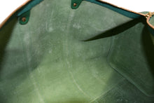 画像をギャラリービューアに読み込む, LOUIS VUITTON ルイヴィトン キーポル50 ボストンバッグ M42964 ボルネオグリーン エピレザー ゴールド金具 美品 中古 4b012237