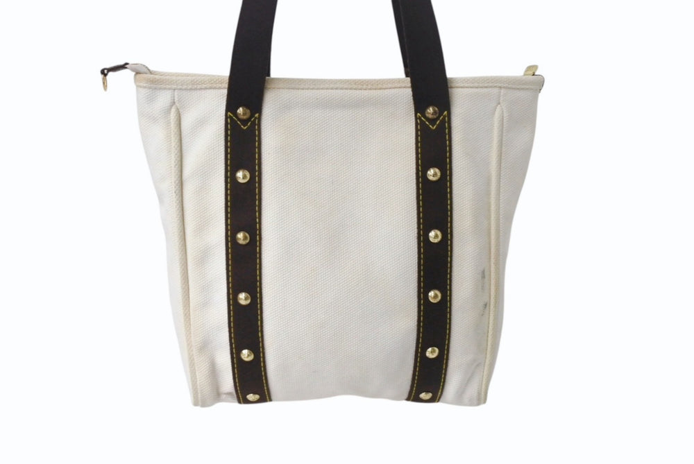 LOUIS VUITTON Antigua Hippo MM Tote Bag Shoulder Bag M40036 Ecru Gold Hardware Good Condition Used 4b001204