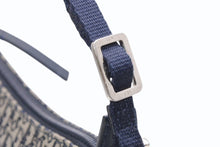 Load image into Gallery viewer, Christian Dior クリスチャンディオール トロッター ハンドバッグ 02RU0064 ネイビー ベージュ キャンバス レザー シルバー金具 美品 中古 4b013037