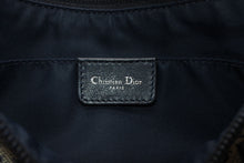 Load image into Gallery viewer, Christian Dior クリスチャンディオール トロッター ハンドバッグ 02RU0064 ネイビー ベージュ キャンバス レザー シルバー金具 美品 中古 4b013037