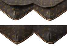 Load image into Gallery viewer, LOUIS VUITTON ルイヴィトン モノグラム ミュゼットサルサ ショルダーバッグ M51258 ブラウン PVC ヌメ革 ゴールド金具 美品 中古 4b001206