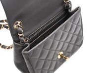 Load image into Gallery viewer, 極美品 CHANEL シャネル ミニマトラッセ17 シングルフラップ ショルダーバッグ 29番台 ココマーク ラムスキン グレー 中古 4b012064