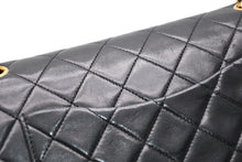 Load image into Gallery viewer, CHANEL シャネル マトラッセ 25 Wフラップ Wチェーン ショルダーバッグ ブラック ラムスキン 1番台 ゴールド金具 美品 中古 4b012066