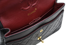 Load image into Gallery viewer, CHANEL シャネル マトラッセ 25 Wフラップ Wチェーン ショルダーバッグ ブラック ラムスキン 1番台 ゴールド金具 美品 中古 4b012066